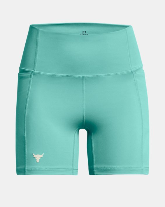 Shorts a medio muslo Project Rock Lets Go Bench To Beach para mujer, Blue, pdpMainDesktop image number 4